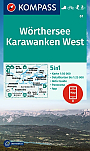 Wandelkaart 61 Wörthersee, Karawanken West Kompass