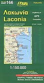 Wegenkaart - Fietskaart 166 Laconia - Orama Maps