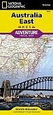 Wegenkaart - Landkaart Oost Australië - Adventure Map National Geographic