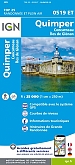 Topografische Wandelkaart van Frankrijk 0519ET - Quimper / Concarneau / Iles de Glenan