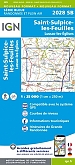 Topografische Wandelkaart van Frankrijk 2028SB - St-Sulpice-les-Feuilles Lussac les-Eglises