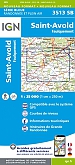 Topografische Wandelkaart van Frankrijk 3513SB - St-Avold Faulquemont