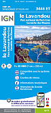 Topografische Wandelkaart van Frankrijk 3446ET - Le Lavandou / PN de Port Cros / Corniche des Maures