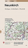 Topografische Wandelkaart Zwitserland 1031 Neunkirch Klettgau Schleitheim Rheinfall Landeskarte der Schweiz