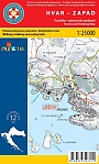 Wandelkaart Kroatië 12 Hvar Zapad | Croatian Mountain Rescue Service