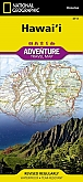 Wegenkaart - Landkaart Hawaii - Adventure Map National Geographic