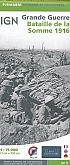 Slagveldkaart Bataille de la Somme 1916 Grande Guerre | Institut Geographique National (IGN) Frankrijk