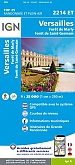 Topografische Wandelkaart van Frankrijk 2214ET - Versailles / Forets de Marly et de St-Germain