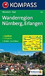 Wandelkaart 170 Wanderregion Nürnberg, Erlangen Kompass