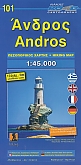 Wandelkaart 101 Andros | Road Editions