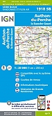 Topografische Wandelkaart van Frankrijk 1918SB - Authon-du-Perche / La Bazoche-Gouet
