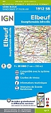 Topografische Wandelkaart van Frankrijk 1912SB - Elbeuf / Bourgtheroulde-Infreville