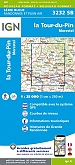 Topografische Wandelkaart van Frankrijk 3232SB - La Tour-du-Pin / Morestel