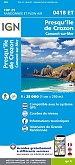 Topografische Wandelkaart van Frankrijk 0418ET - Camaret / Presqu'Ile de Crozon