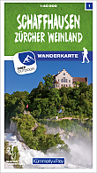 Wandelkaart 1 Schaffhausen / Zürcher Weinland | Kummerly + Frey
