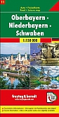 Wegenkaart - Fietskaart 11 Oberbayern Niederbayern Schwaben - Freytag & Berndt