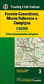 Wandelkaart 3 Foreste Casentinesi - Monte Falterona  Carta escursionistica | TCI
