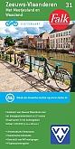 Fietskaart 31 België Zeeuws-Vlaanderen met Meetjesland en Waasland Falk fietskaart met fietsknooppunten