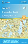 Topografische Wandelkaart Zweden 28 Lerum Sverigeserien Topo 50