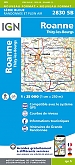 Topografische Wandelkaart van Frankrijk 2830SB - Roanne / Thizy-les-Bourgs