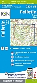 Topografische Wandelkaart van Frankrijk 2331SB - Felletin Crocq Giat