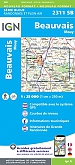 Topografische Wandelkaart van Frankrijk 2311SB - Beauvais / Mouy