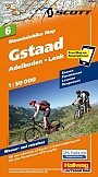 Mountainbikekaart 6 Gstaad Adelboden, Lenk Hallwag (met GPS)