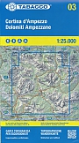 Wandelkaart 03 Cortina D'ampezzo E Dolomiti Tabacco
