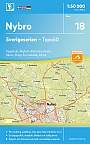 Topografische Wandelkaart Zweden 18 Nybro Sverigeserien Topo 50