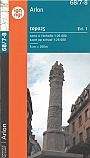 Topografische Wandelkaart België 68/7-8 Arlon Topo25 | NGI België