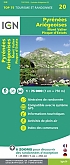 Wandelkaart Fietskaart 20 Pyrénées Ariégeoises Mont Vallier Pique d'Estats Top 75 | IGN