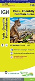 Fietskaart 190 Parijs Chantilly Fontainebleau - IGN Top 100 - Tourisme et Velo
