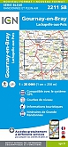 Topografische Wandelkaart van Frankrijk 2211SB - Lachapelle-aux-Pots Gournay-en-Bray