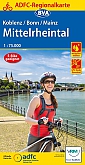 Fietskaart Koblenz Bonn Mainz Mittelrhein | ADFC Regional- und Radwanderkarten - BVA Bielefelder Verlag