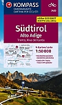 Fietskaart 3420 Südtirol Alto Adige, 4 kaartenset | Kompass