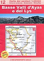 Wandelkaart 12 Basse Valli d'Ayas e Gressoney L'Escursionista