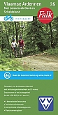 Fietskaart 35 België Vlaamse Ardennen met Leiestreek-Oost en Scheldeland Falk fietskaart met fietsknooppunten