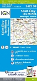 Topografische Wandelkaart van Frankrijk 2429SB - St-Eloy-les-Mines / Montaigut / Pionsat
