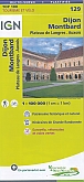 Fietskaart 129 Dijon Montbard - IGN Top 100 - Tourisme et Velo