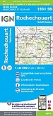 Topografische Wandelkaart van Frankrijk 1931SB Rochechouart St-Junien