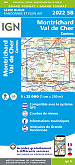 Topografische Wandelkaart van Frankrijk 2022SB - Montrichard / Contres