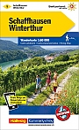 Wandelkaart 1 Schaffhausen / Winterthur | Kümmerly+Frey