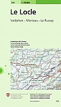 Topografische Wandelkaart Zwitserland 231 Le Locle Valdahon - Morteau - Le Russey - Landeskarte der Schweiz