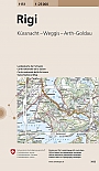 Topografische Wandelkaart Zwitserland 1151 Rigi Küssnacht - Weggis - Arth-Goldau - Landeskarte der Schweiz