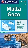 Wandelkaart 235 Malta, Gozo Kompass