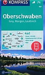 Wandelkaart 187 Oberschwaben, Isny, Wangen, Leutkirch Kompass