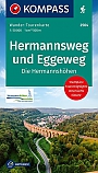 Wandelkaart Hermannsweg und Eggeweg 2504 |  Kompass