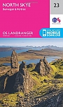 Topografische Wandelkaart 23 North Skye Dunvegan & Portree - Landranger Map
