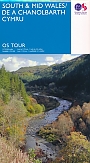 Fietskaart Wegenkaart 11 South & Mid Wales / De a Chanolbarth Cymru | Ordnance Survey Tour Map