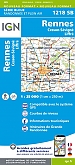 Topografische Wandelkaart van Frankrijk 1218SB - Rennes /Cesson-Sevigne / Liffre